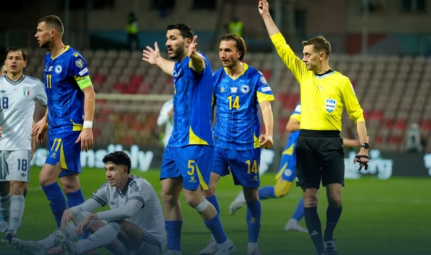 意大利球员吃到红牌 图/视频截图