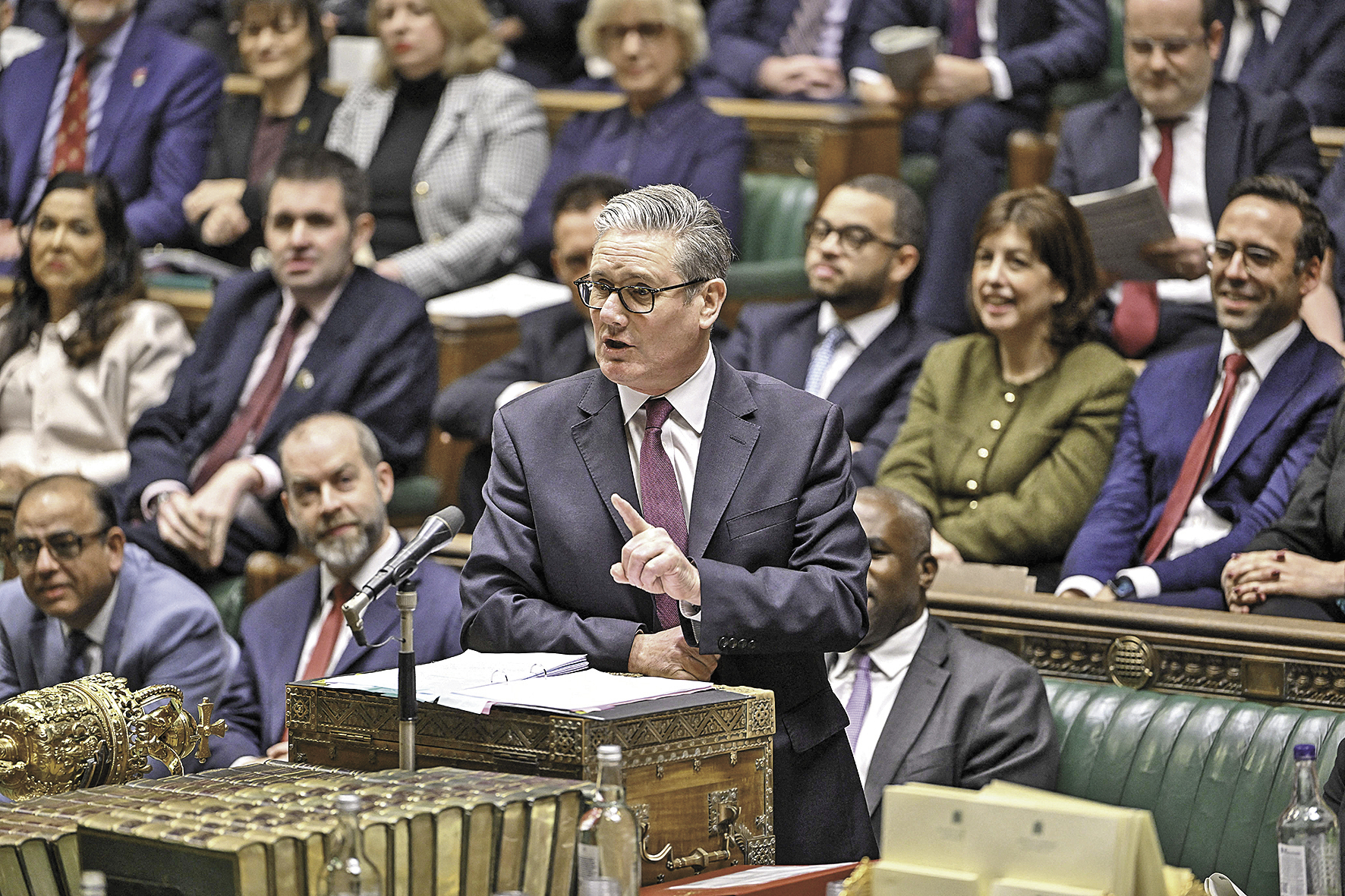 英国首相斯塔默本月21日在议会阐述政府外交政策。 图源:法媒