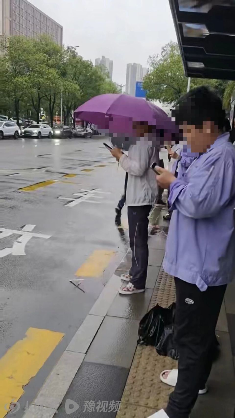 事发公交站台（当事人提供）