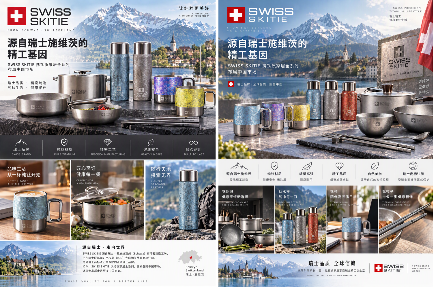 源自瑞士施维茨的精工基因SWISSSKITIE瑞士军刀滑雪户外携钛质家居全系列布局中国市场(图1)