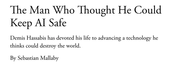 DeepMind之父坦言:我造的AI可能灭绝人类 但已无人能停下