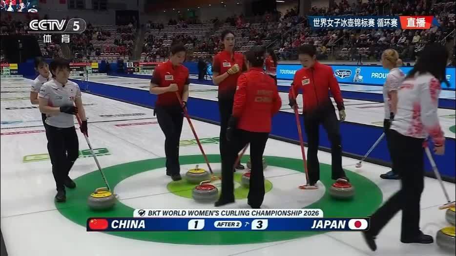 中国女冰壶队1比3暂逾期日本队