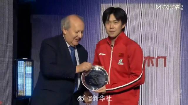 祝贺！王楚钦当选男子MVP