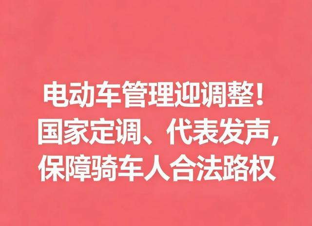 国家出台新规完善电动车管理，代表建言强化骑行者路权保障-有驾
