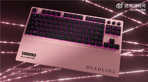 联动韩国人气女团 雷蛇发布BLACKPINK限量联名外设：粉色鼠标、键盘 女生很难不心动