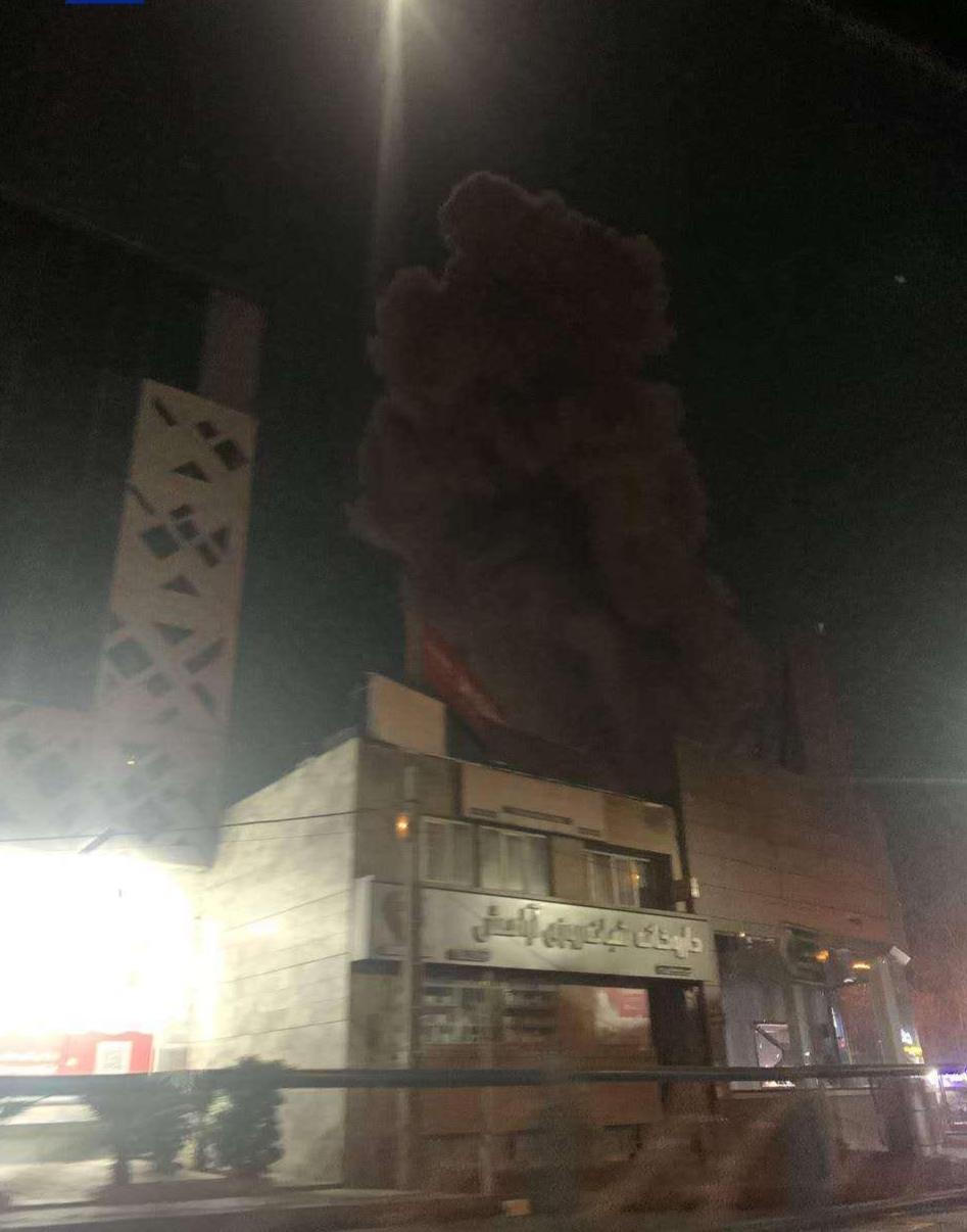 ▲伊朗国家电视台附近区域遭袭