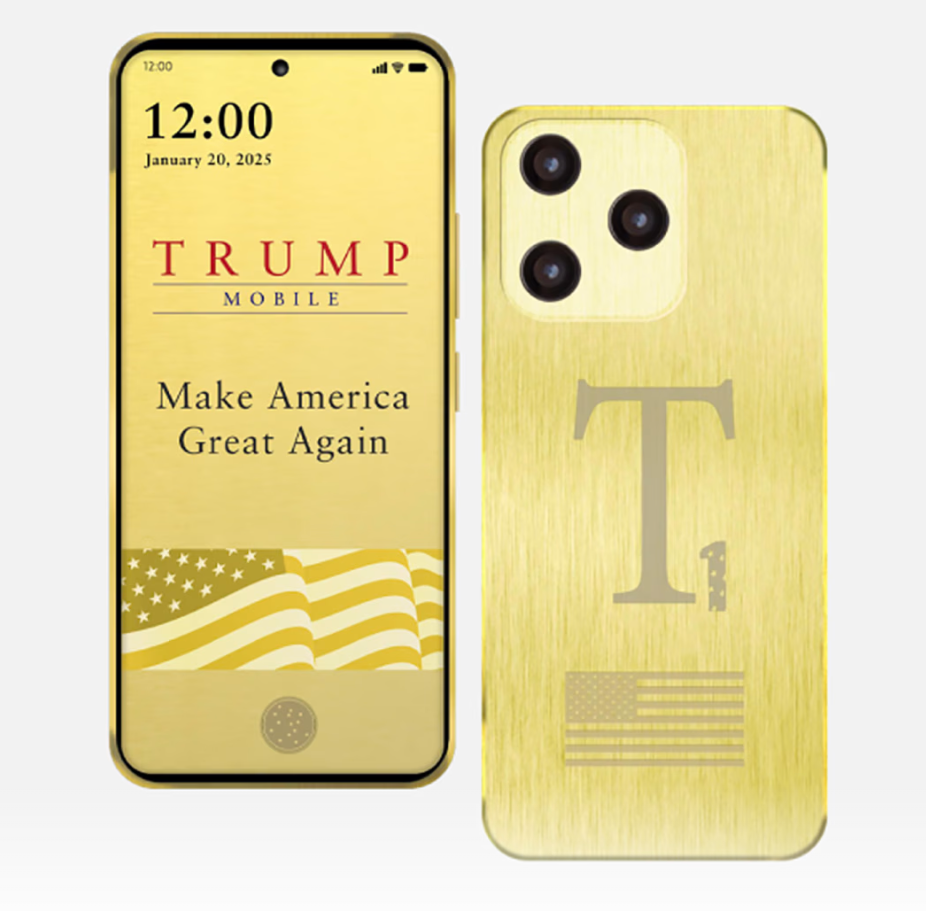在2025年6月发布的Trump Mobile T1最初版宣传图 华尔街日报