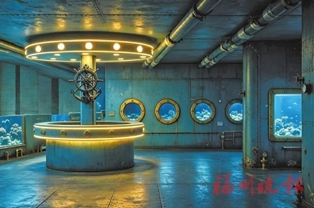 “潜艇船舱”展区效果图。