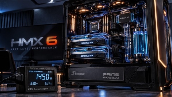 瞬时功耗1450W!31万元双路RTX 5090主机首测:2200W电源才够用