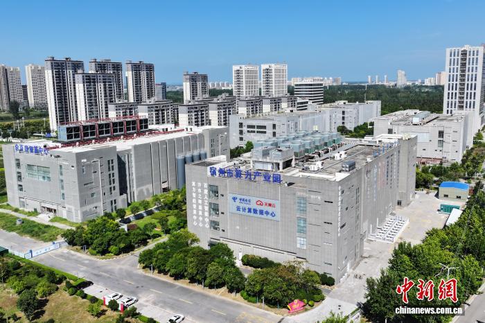 9月3日,航拍宿州算力产业园。(无人机照片)中新社记者 张强 摄