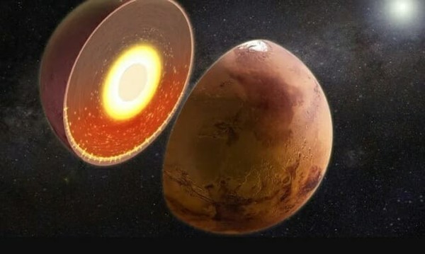 火星剖面图（假想图）