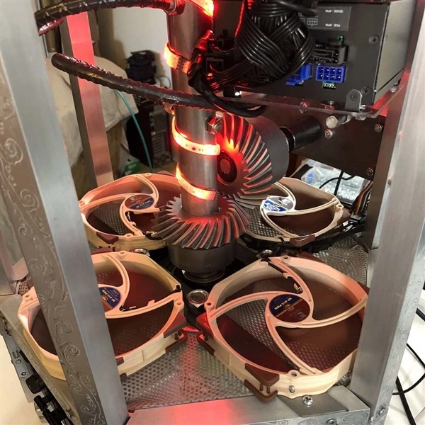 老外耗时整整4个月：造出一台土耳其烤肉架PC！转起来网速还更快