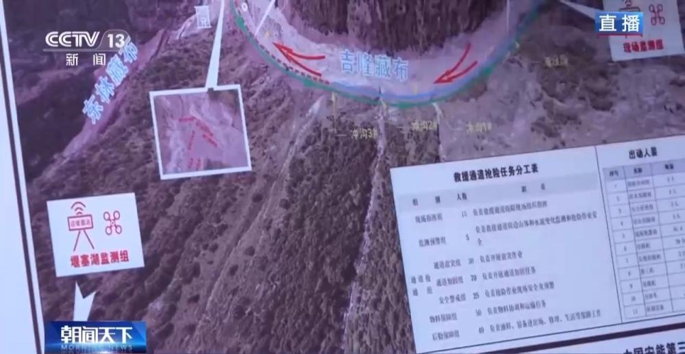 中国安能抢通路段数十米