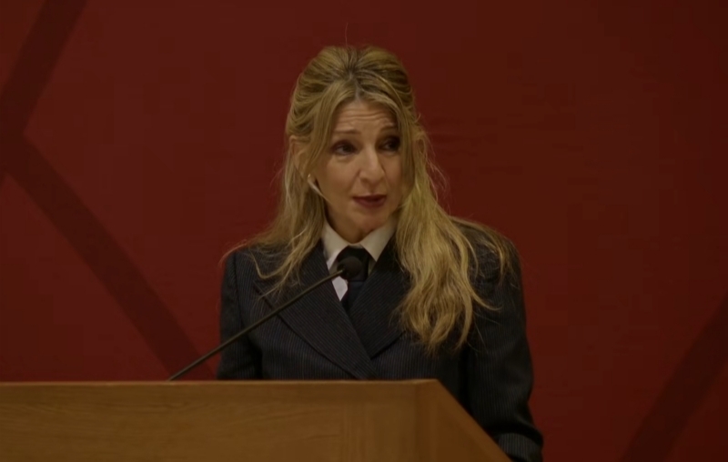 西班牙副首相约兰达·迪亚斯 视频截图