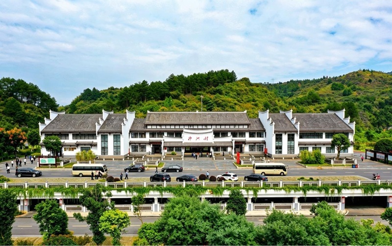 湖南省郴州市汝城县文明瑶族乡沙洲村航拍图。汝城县融媒体中心供图
