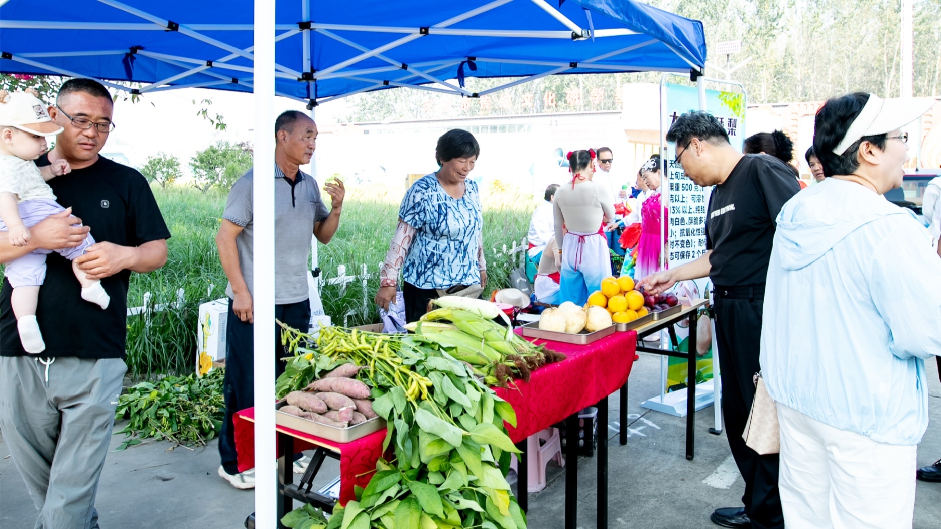 市民参观农特产品(央广网发 西青区供图)