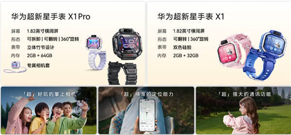 华为超新星手表X1官宣:360° 旋转屏 + 跨品牌加好友
