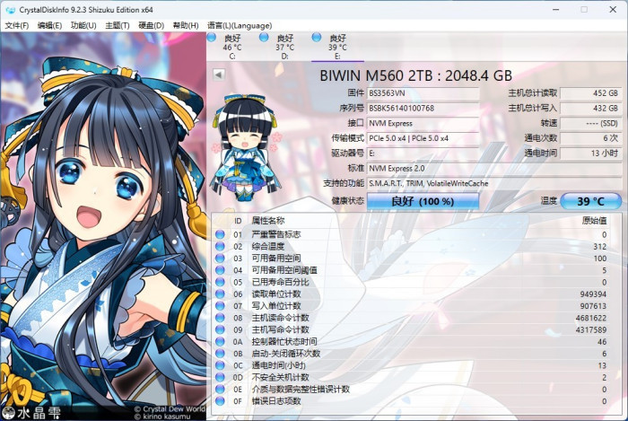 高效低温服务个人AI 佰维M560灵梭PCIe 5.0固态硬盘评测
