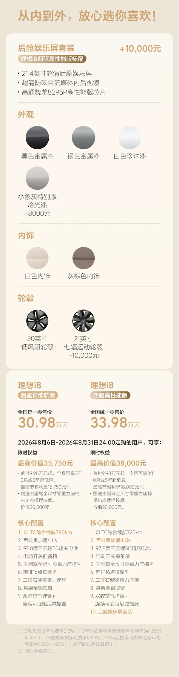 续航增加60公里 价格便宜3万！理想i8后驱长续航版上市：30.98万元