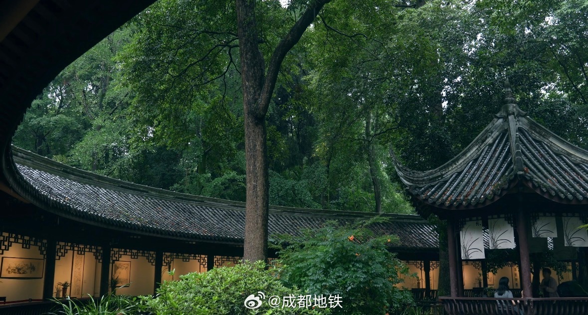 #坐地铁耍成都# 且听风吟，且看云散。乘坐地铁13号线/4号线至杜甫