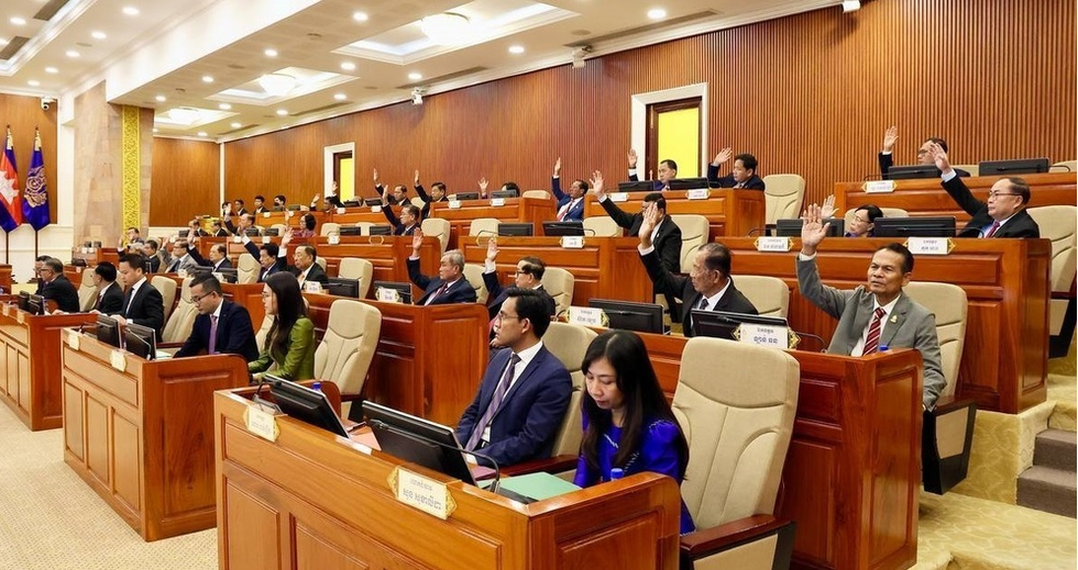 图1 柬埔寨参议院全票通过《反电信网络诈骗法》草案