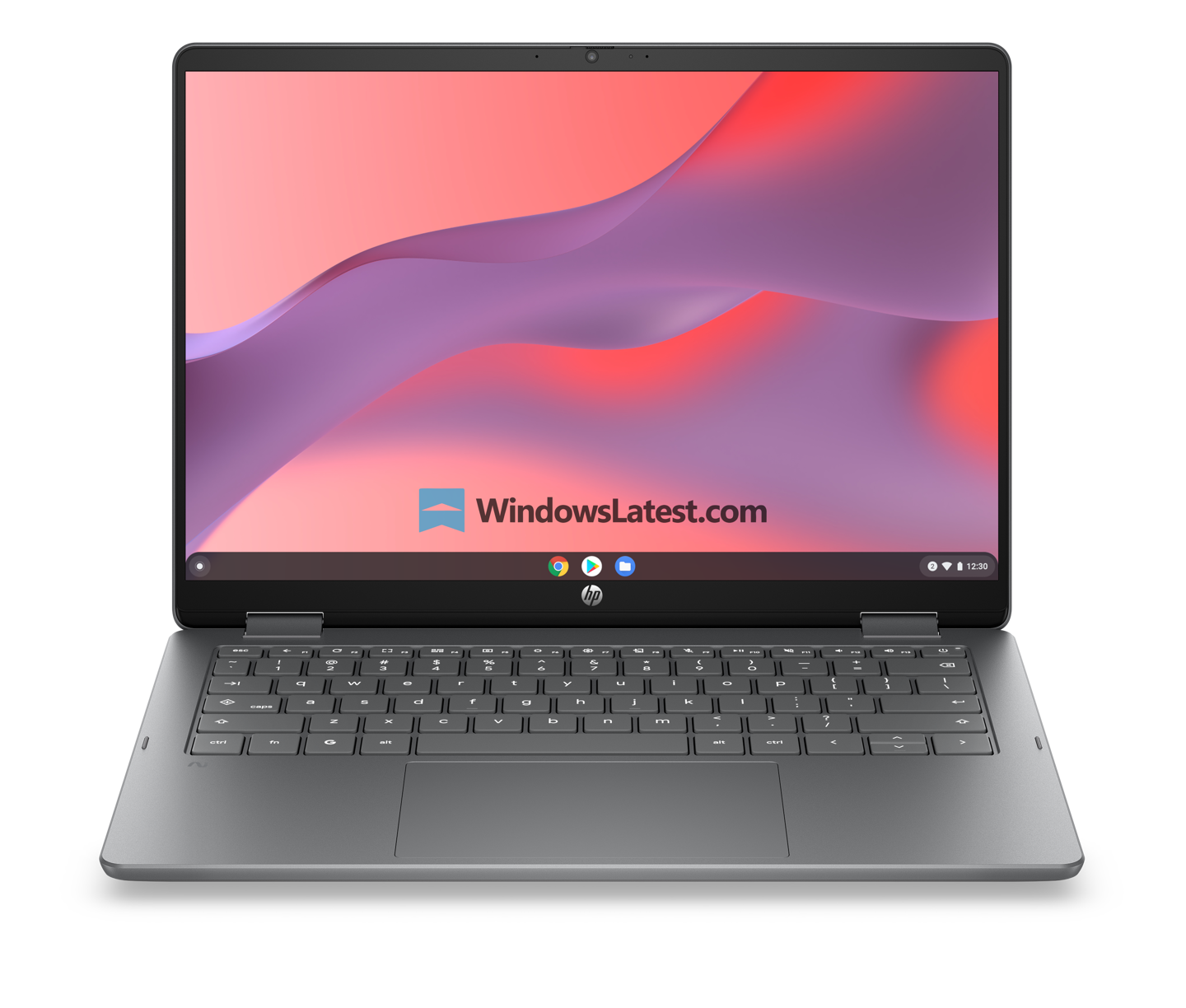 HP Chromebook x360 14 in Meteor Silver for CES 2026