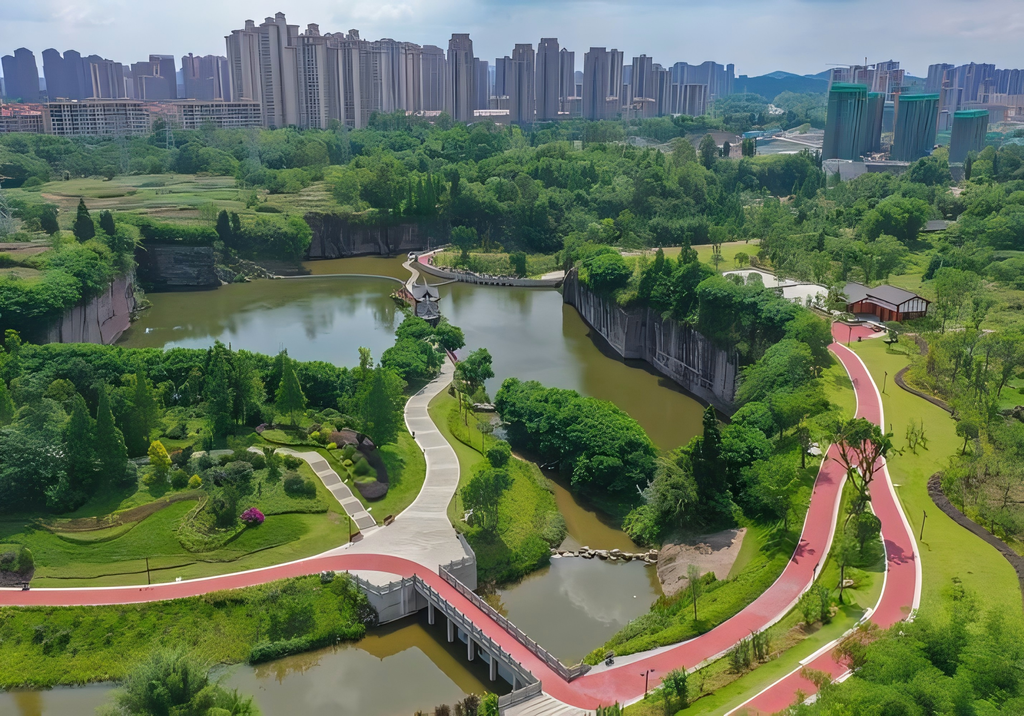 荣昌区黄金坡社区矿区生态修复项目。重庆市规划和自然资源局供图