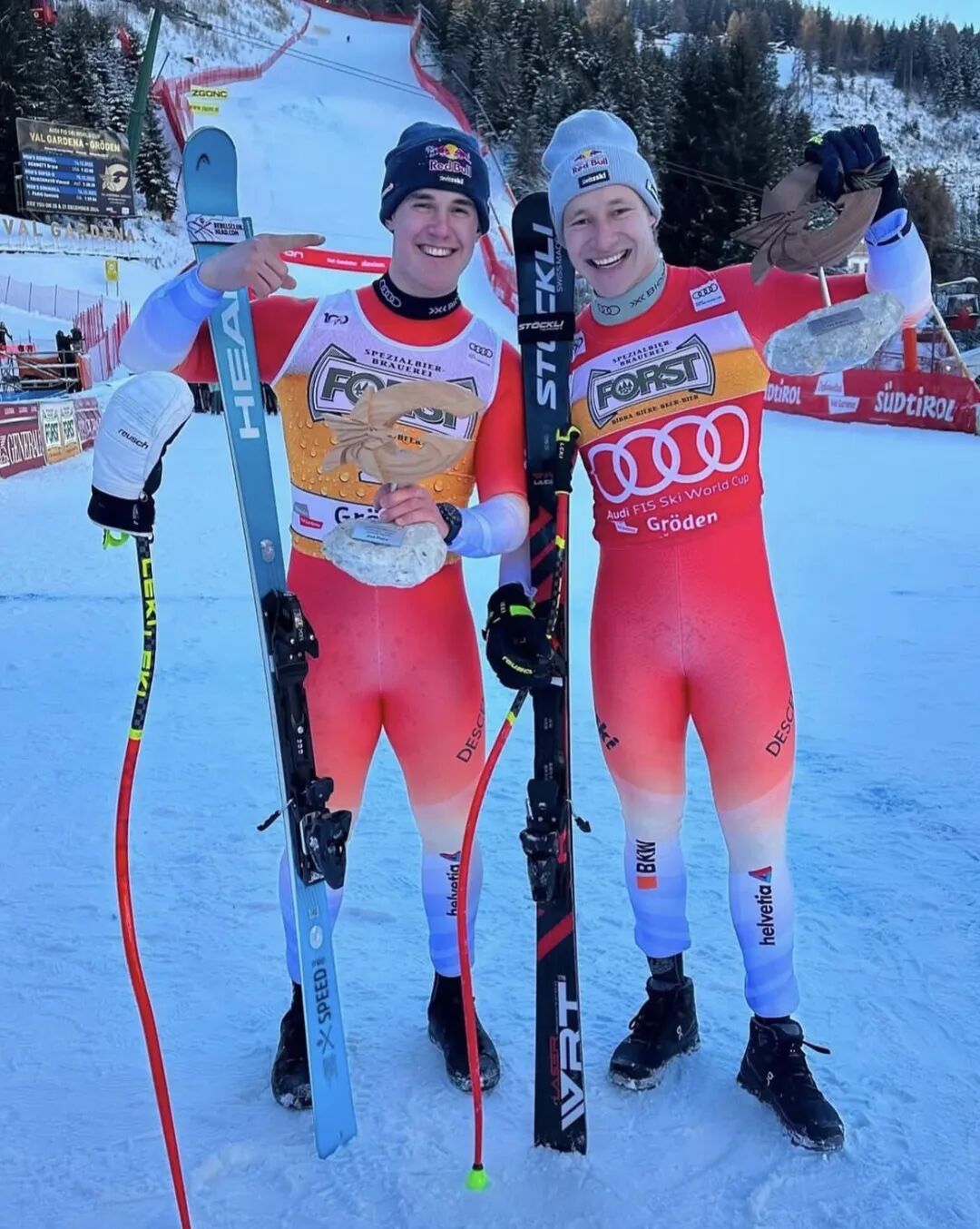 ·冯·阿尔门(左)与唐吉·内夫。(其个人社交媒体)