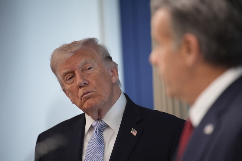 4月6日，美国华盛顿，美国总统特朗普就伊朗战事在白宫举行记者会。 IC Photo