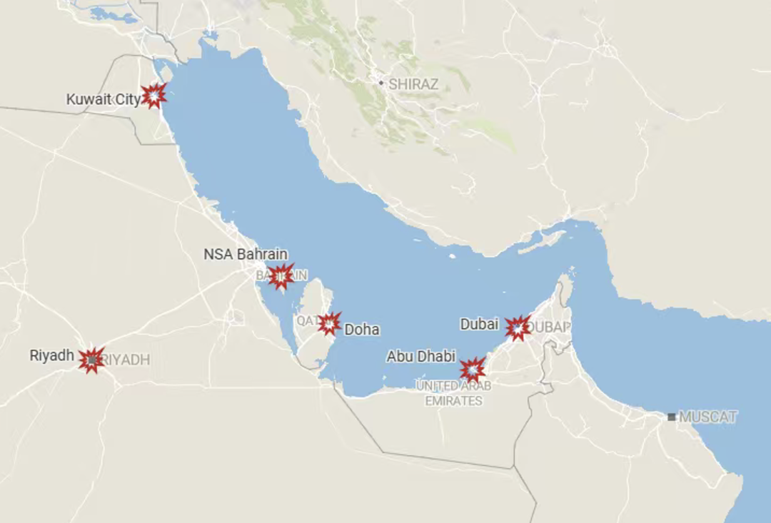 伊朗对周边国家美国基地反击