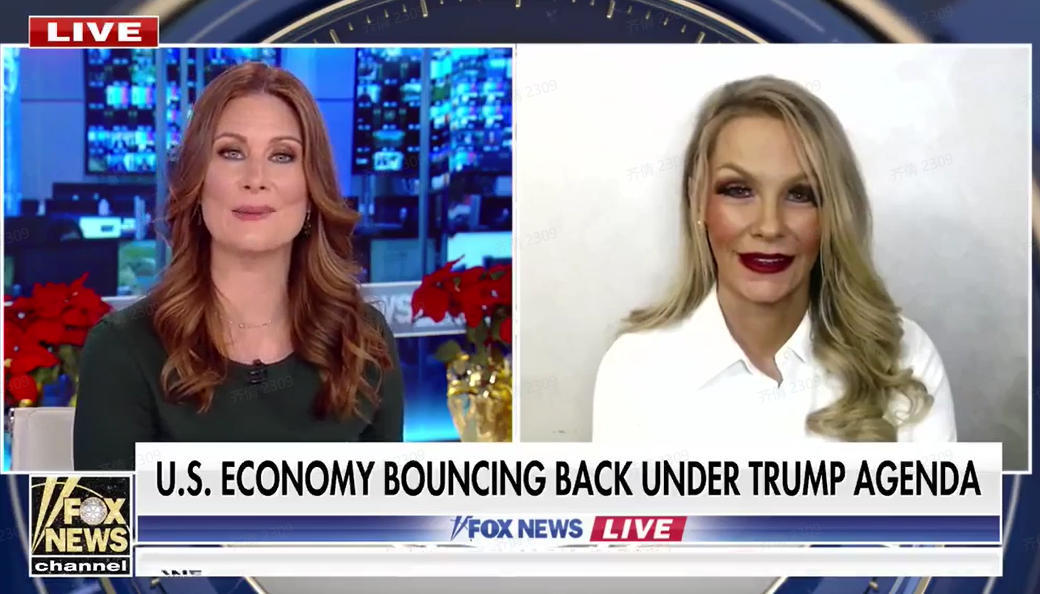 丽贝卡·沃尔纳(右)接受采访 福克斯新闻节目视频截图