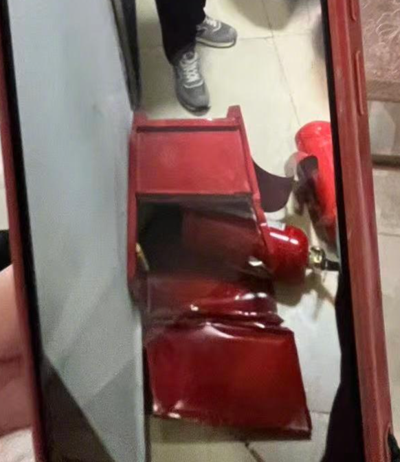 ▲事发现场