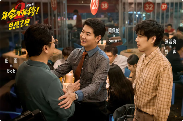 打工人爽片 《年会不能停2》8月7日上映:张若昀、白客、大鹏出演