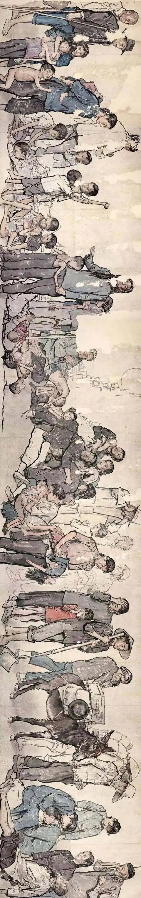 《流民图》一部分