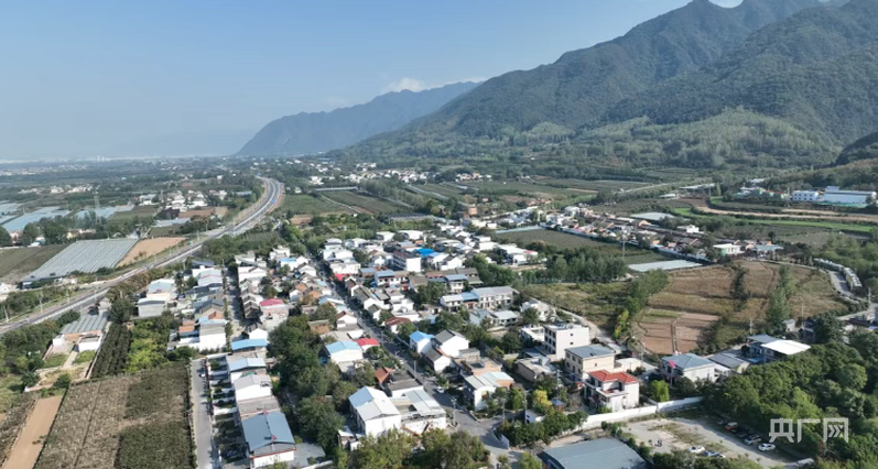 西安市鄠邑区蔡家坡村(央广网记者 张伟 摄)