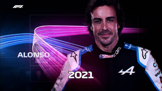 F1片头，但全是： 费尔南多&middot;阿隆索
