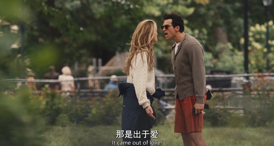 著名的吵架戏,持续了十几分钟。(图/《爱情故事:小约翰·肯尼迪与卡罗琳·贝塞特》)