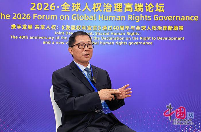 上海交通大学凯原法学院特聘教授、中国人权研究会理事范进学接受中国网专访。（摄影：刘凯）