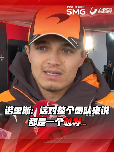 诺里斯退赛后接受采访时表示：“这对整个团队来说都是一种耻辱”