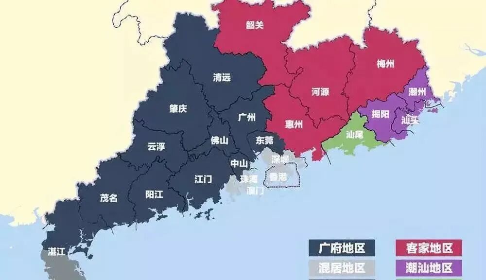 粤语广府片漫衍图，广府东谈主漫衍区域，广府片粤语(第4页)_大山谷图库