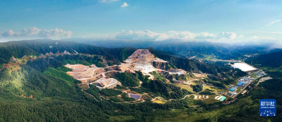 2022年8月16日在厄瓜多尔通代梅拍摄的米拉多铜矿全景 资料图:新华社