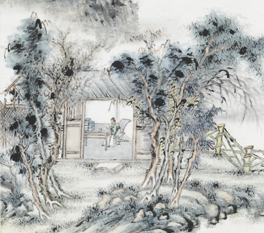 《汉书下酒图》局部 清&middot;董文涣 山西博物院藏