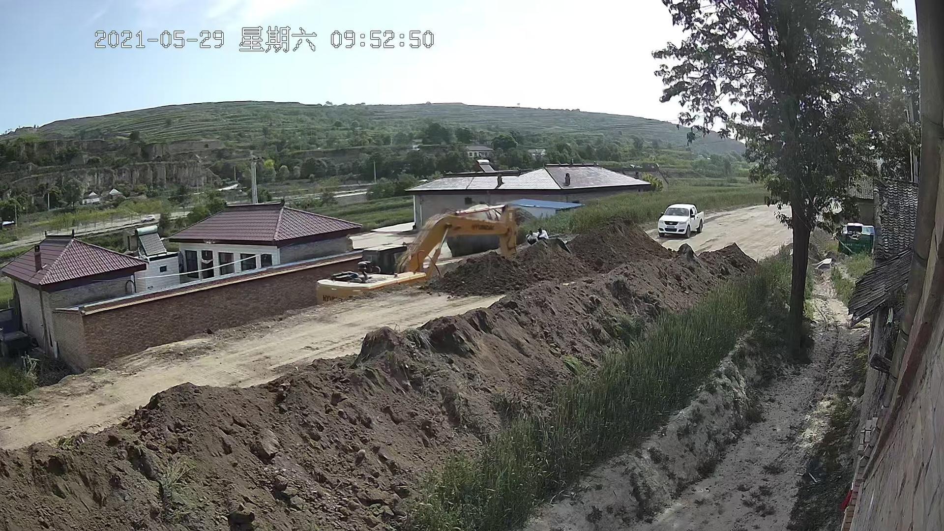 ▲该项目施工时的监控视频截图