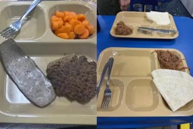 ▲舰上缩水伙食实拍照片