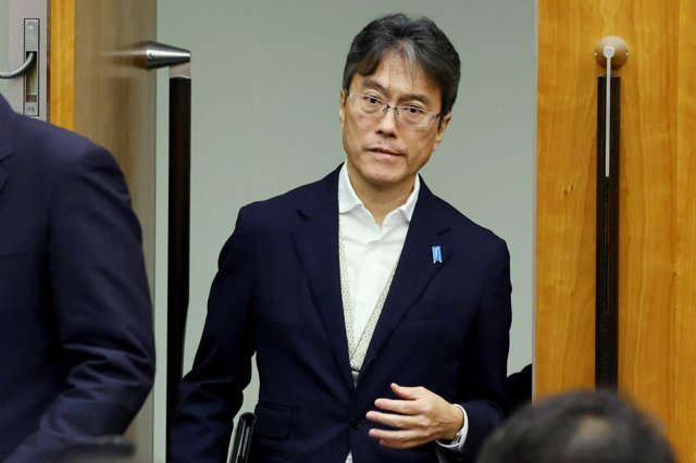 日本内阁官房长官首席秘书官茂木正 资料图片