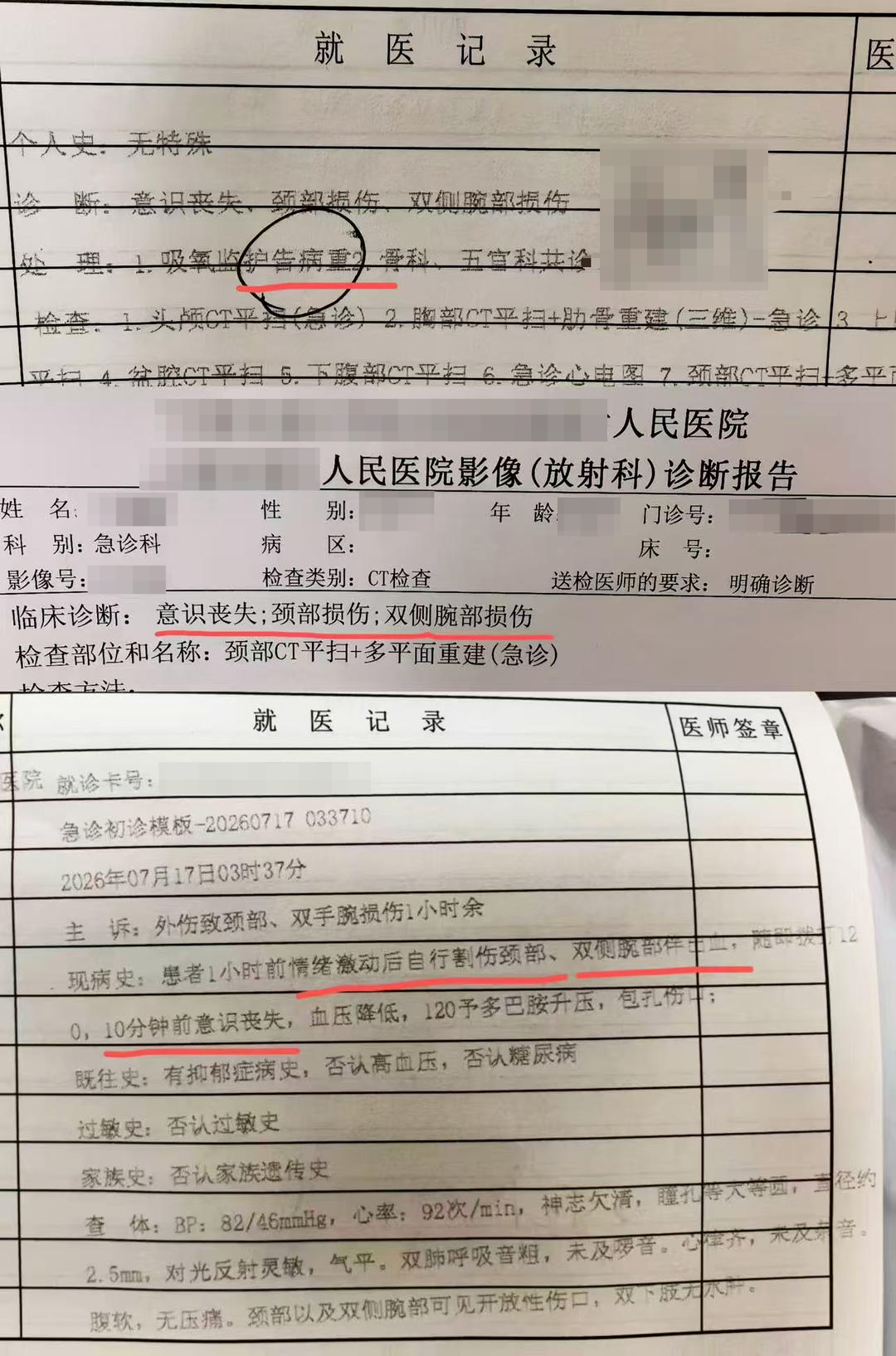 ▲“芝麻”的病历