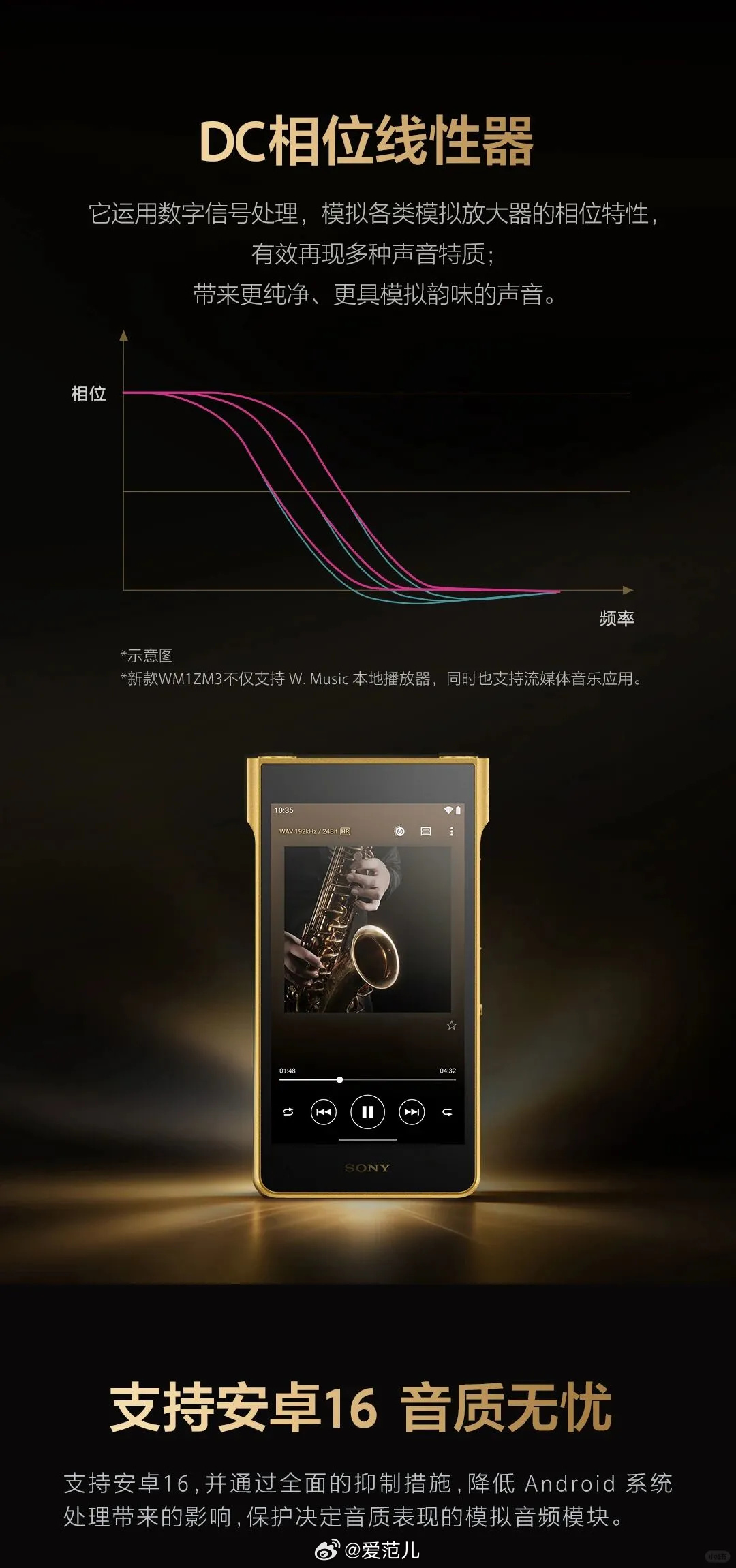 【索尼最新「金砖」,含金量真的很高】#索尼发布NW-WM1ZM3#