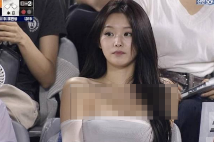 ▲“美女球迷” 视频截图