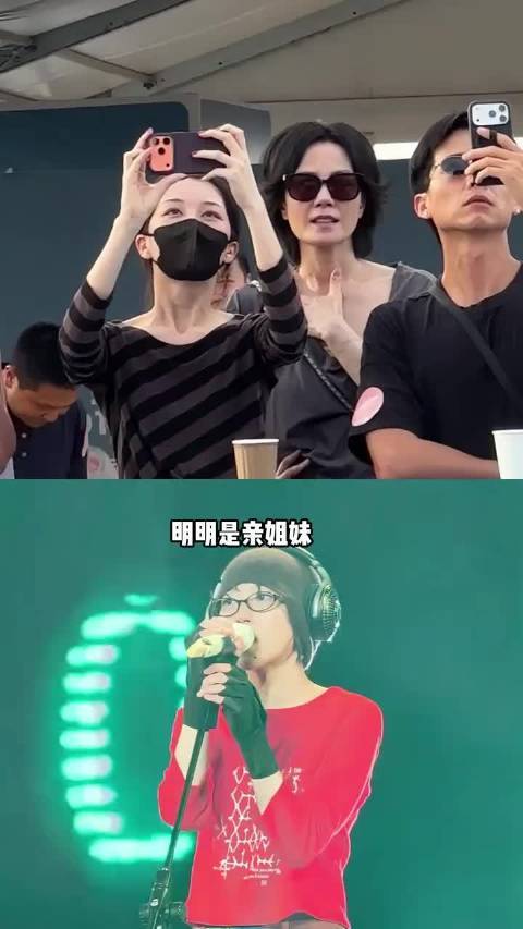  同是亲姐妹，窦靖童夯爆音乐节王菲现泪洒现场，李嫣活成天使