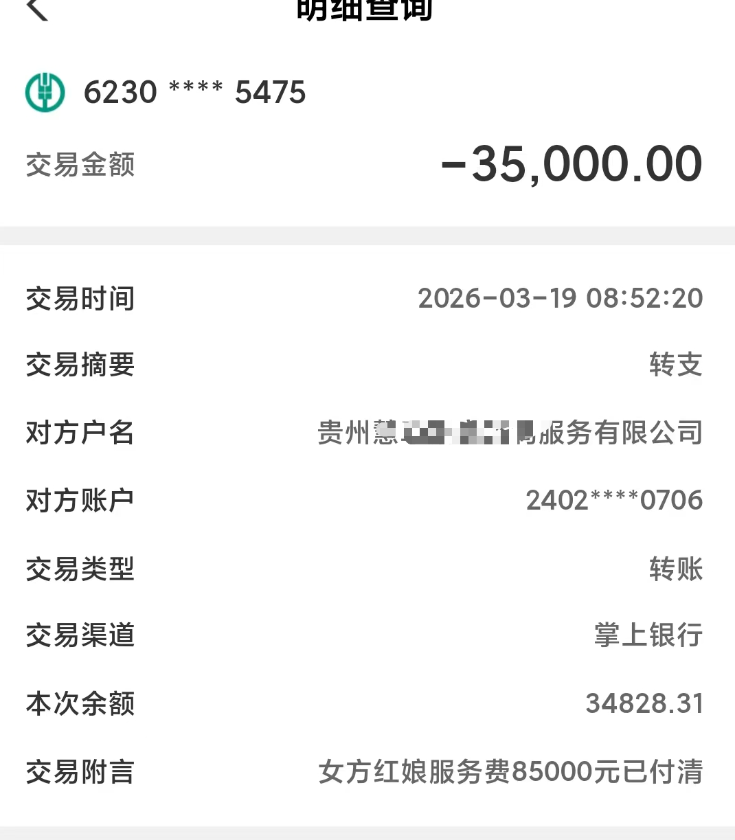 沙先生支付给婚恋公司的“红娘服务费”